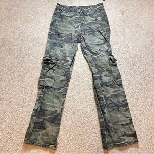 Green Camouflage Cargo Pants
